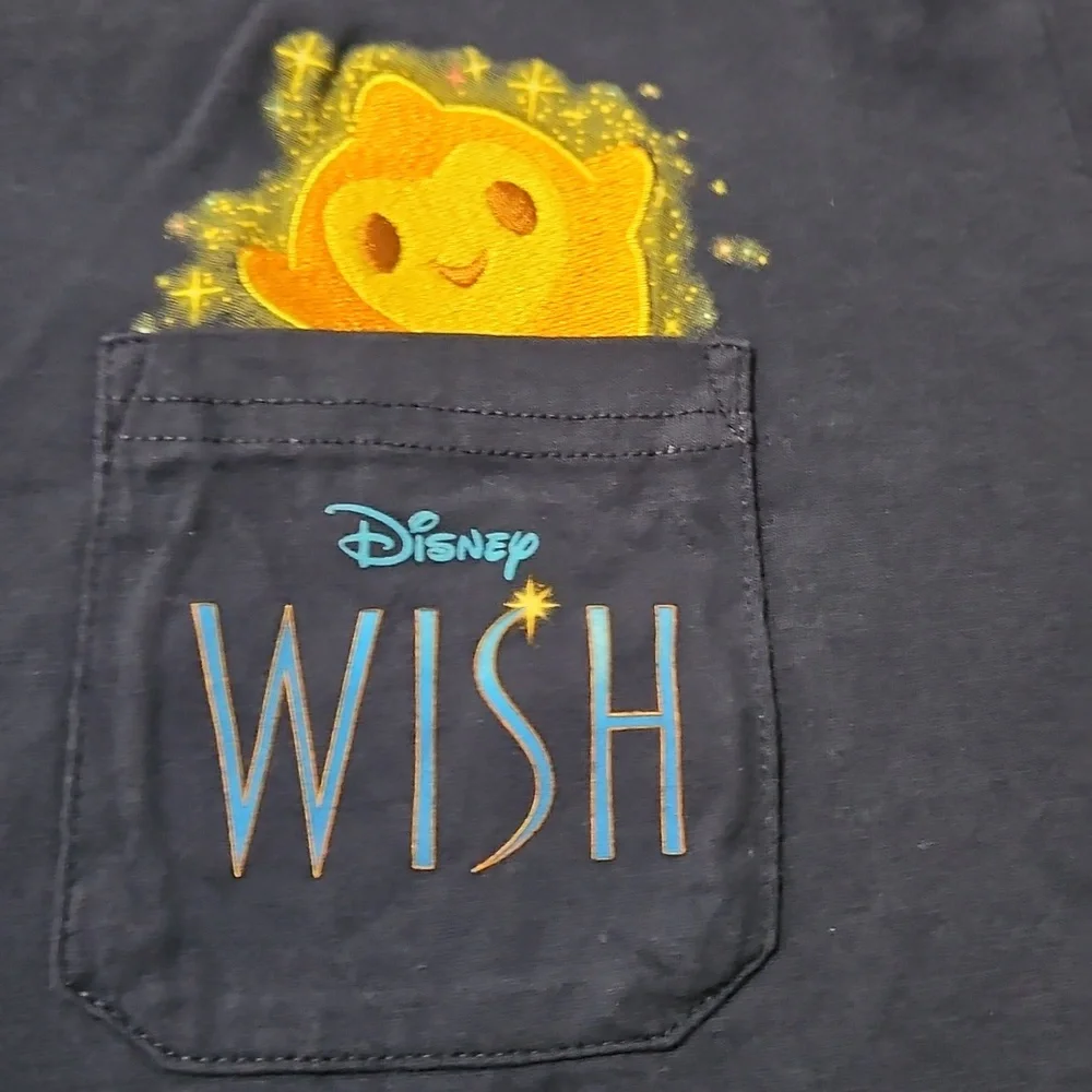 Disney Wish Womens Navy Blue T-Shirt - Picture 2 of 5